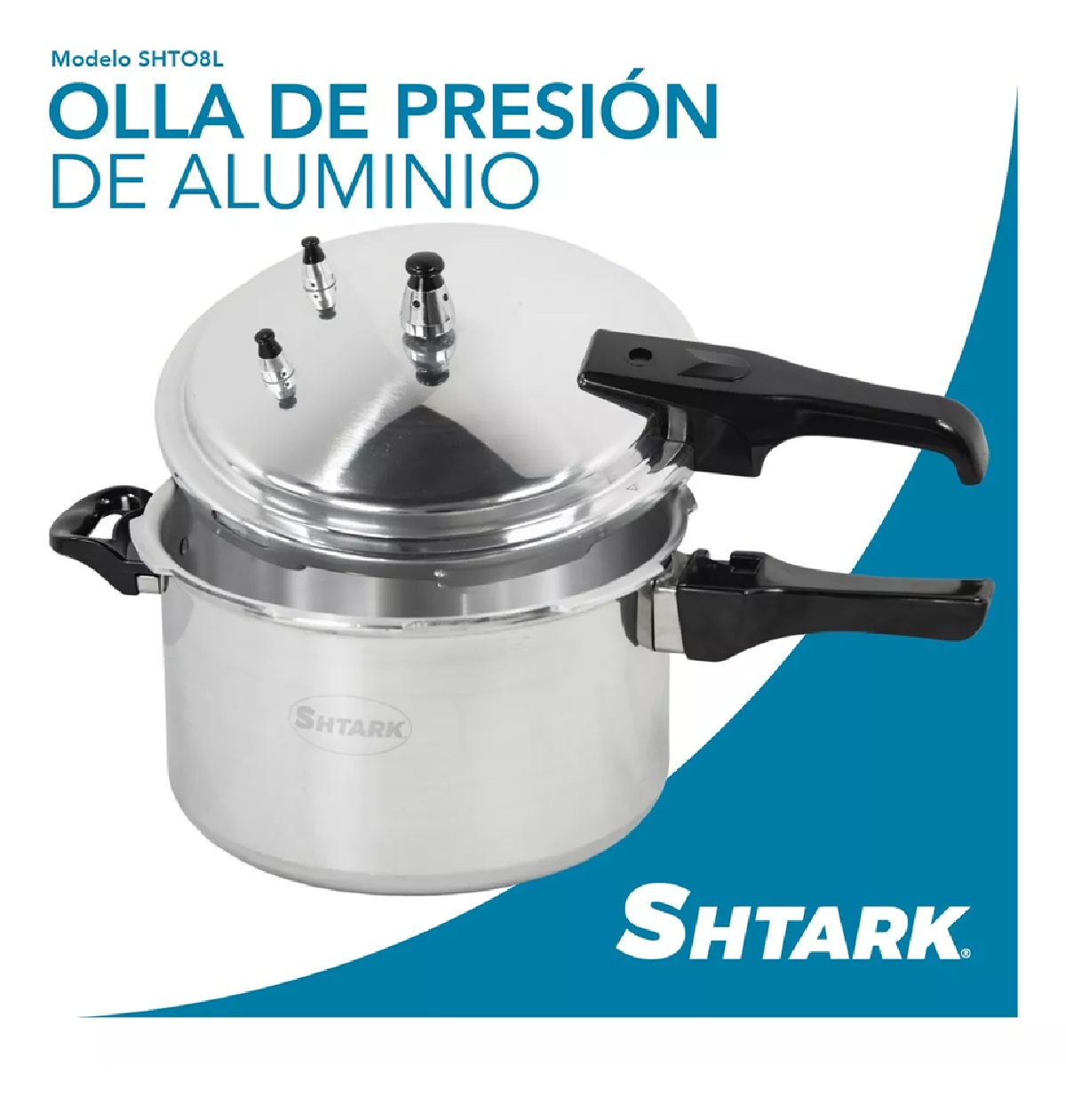 Foto 2 | Olla Express De Presión Aluminio 8 Lts Válvula De Seguridad