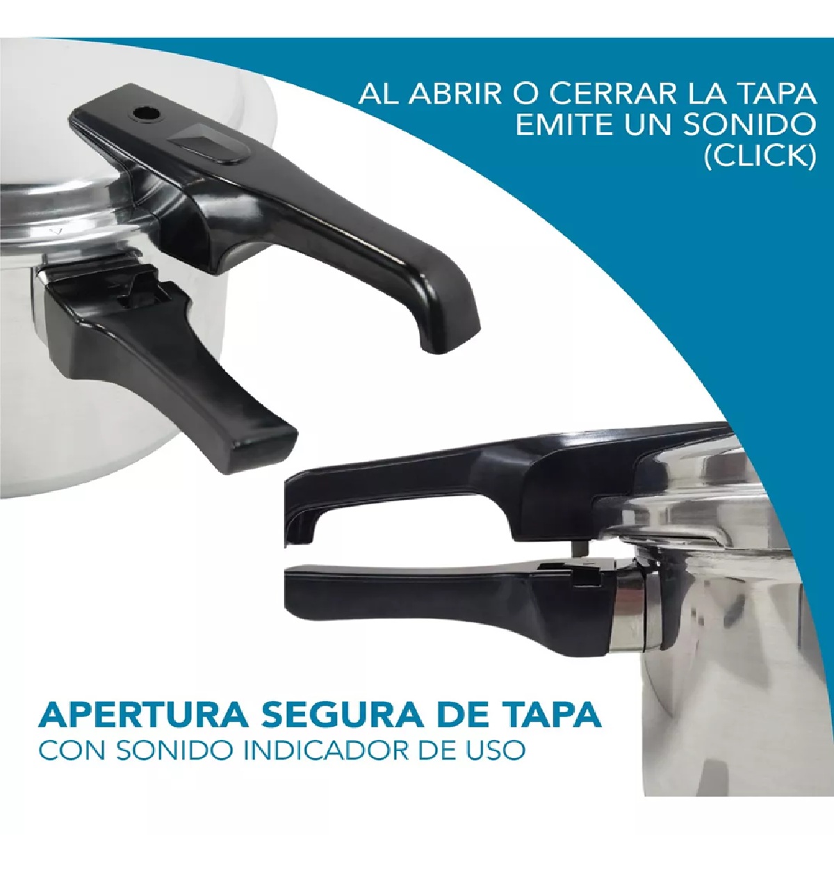 Foto 6 pulgar | Olla Express De Presión Aluminio 8 Lts Válvula De Seguridad