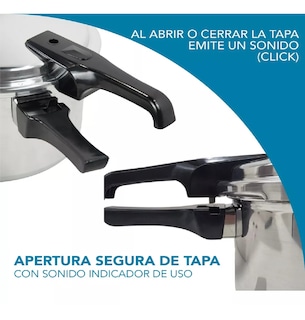 Foto 5 | Olla Express De Presión Aluminio 8 Lts Válvula De Seguridad