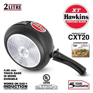 Foto 2 | Olla A Presión Hawkins Contura Cxt20, Anodizada Dura, 2 Litros, Negra - Venta Internacional.