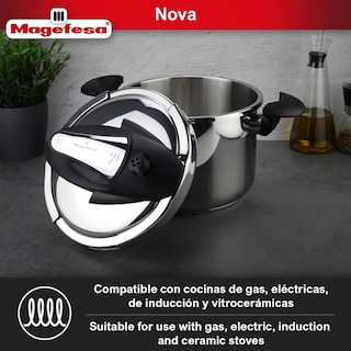Foto 4 | Olla de Presión Magefesa Nova 6 L Acero Inoxidable