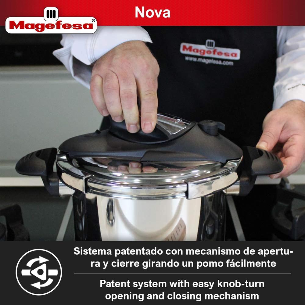 Foto 6 pulgar | Olla de Presión Magefesa Nova 6 L Acero Inoxidable