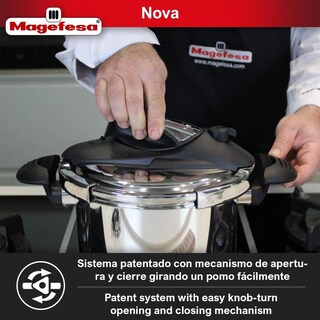 Foto 5 | Olla de Presión Magefesa Nova 6 L Acero Inoxidable