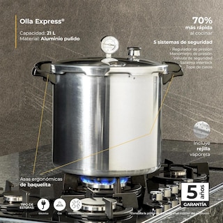 Foto 3 | Olla Express Presto Profesional De 21 Litros De Aluminio