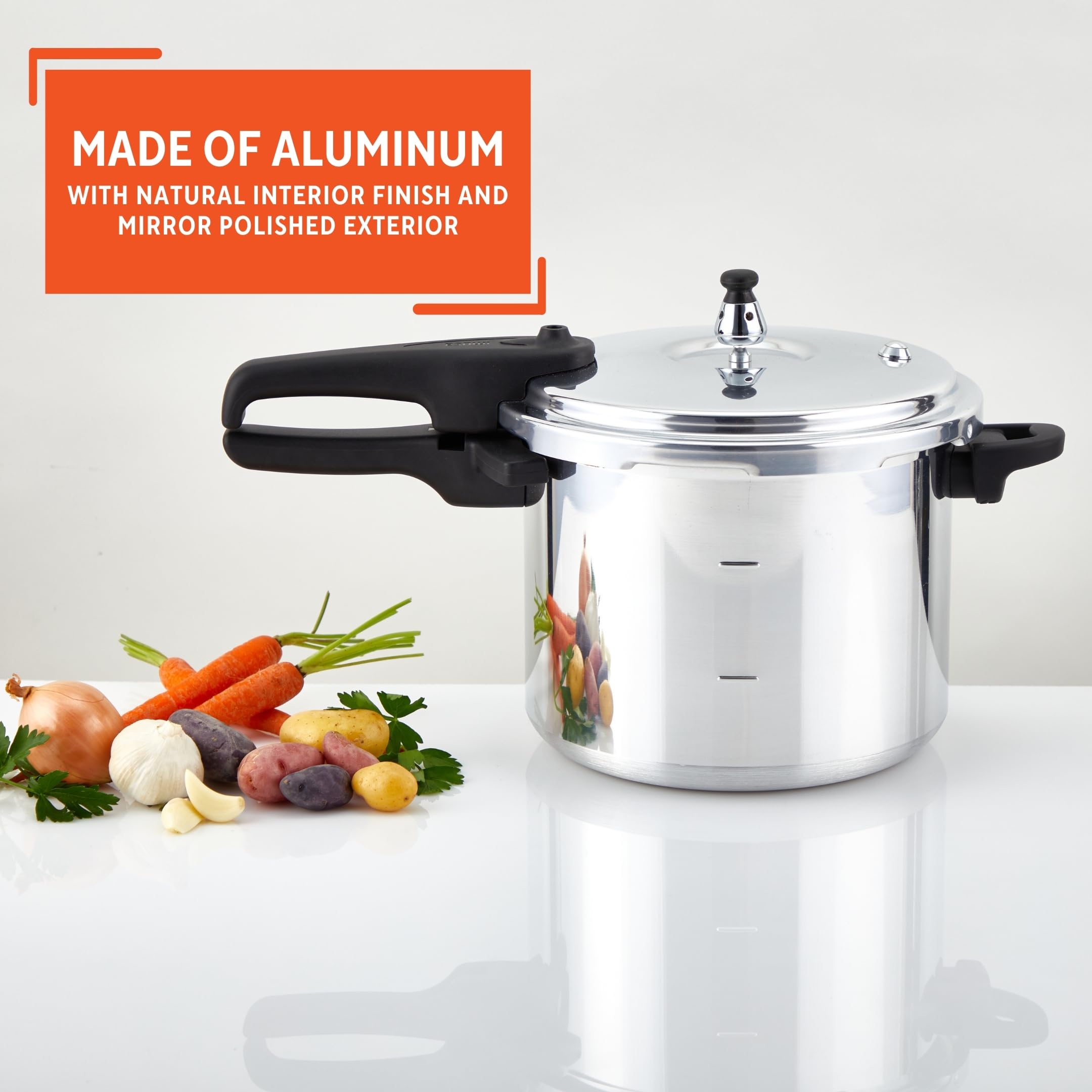 Foto 4 pulgar | Olla A Presión Imusa 7l Para Estufa De Aluminio Con Válvulas De Seguridad - Venta Internacional.