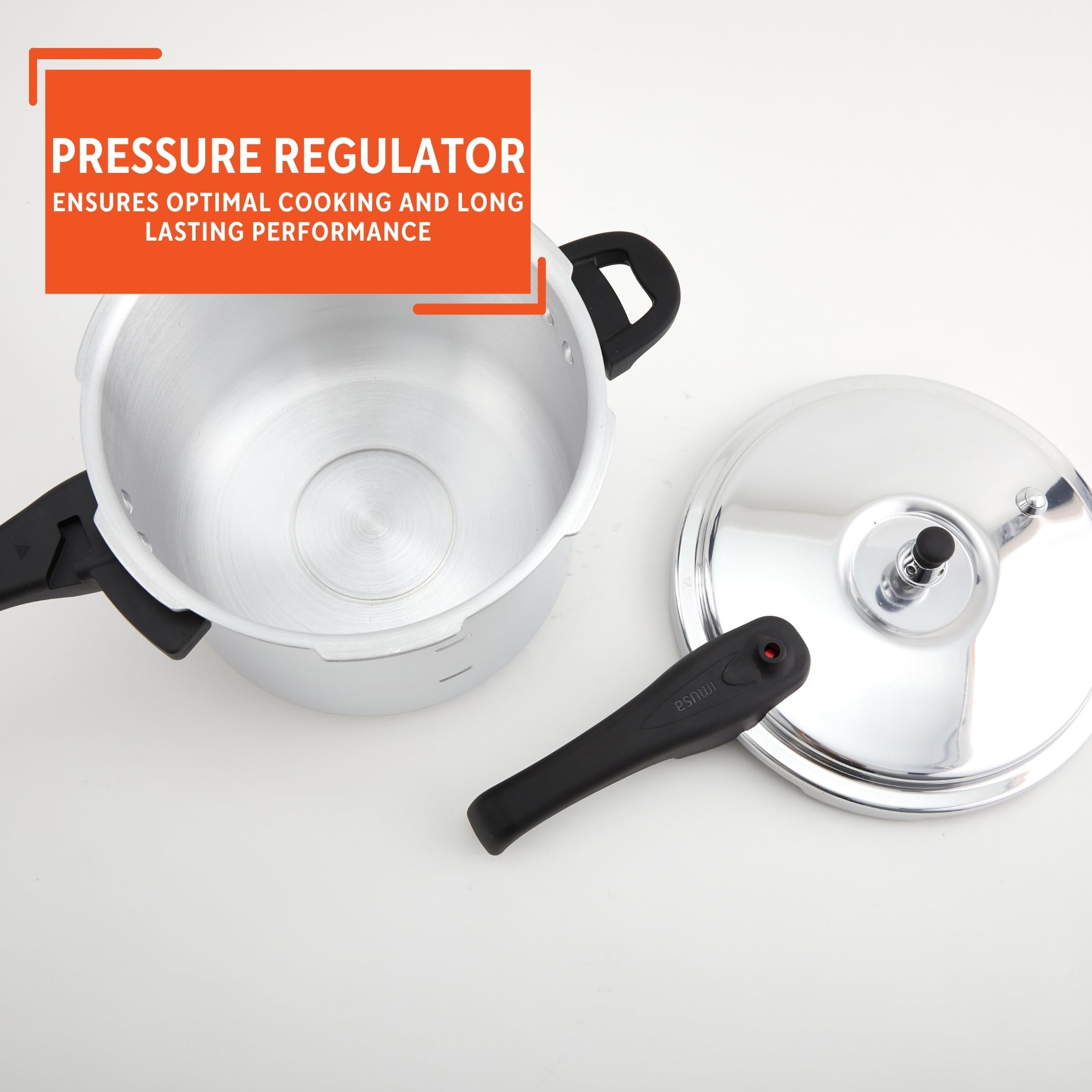 Foto 6 pulgar | Olla A Presión Imusa 7l Para Estufa De Aluminio Con Válvulas De Seguridad - Venta Internacional.