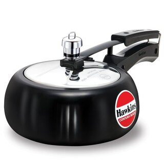 Foto 1 | Olla A Presión Hawkins Cb20, Anodizada Dura, 2 Litros, Contura, Color Negro - Venta Internacional.