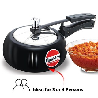 Foto 2 | Olla A Presión Hawkins Cb20, Anodizada Dura, 2 Litros, Contura, Color Negro - Venta Internacional.