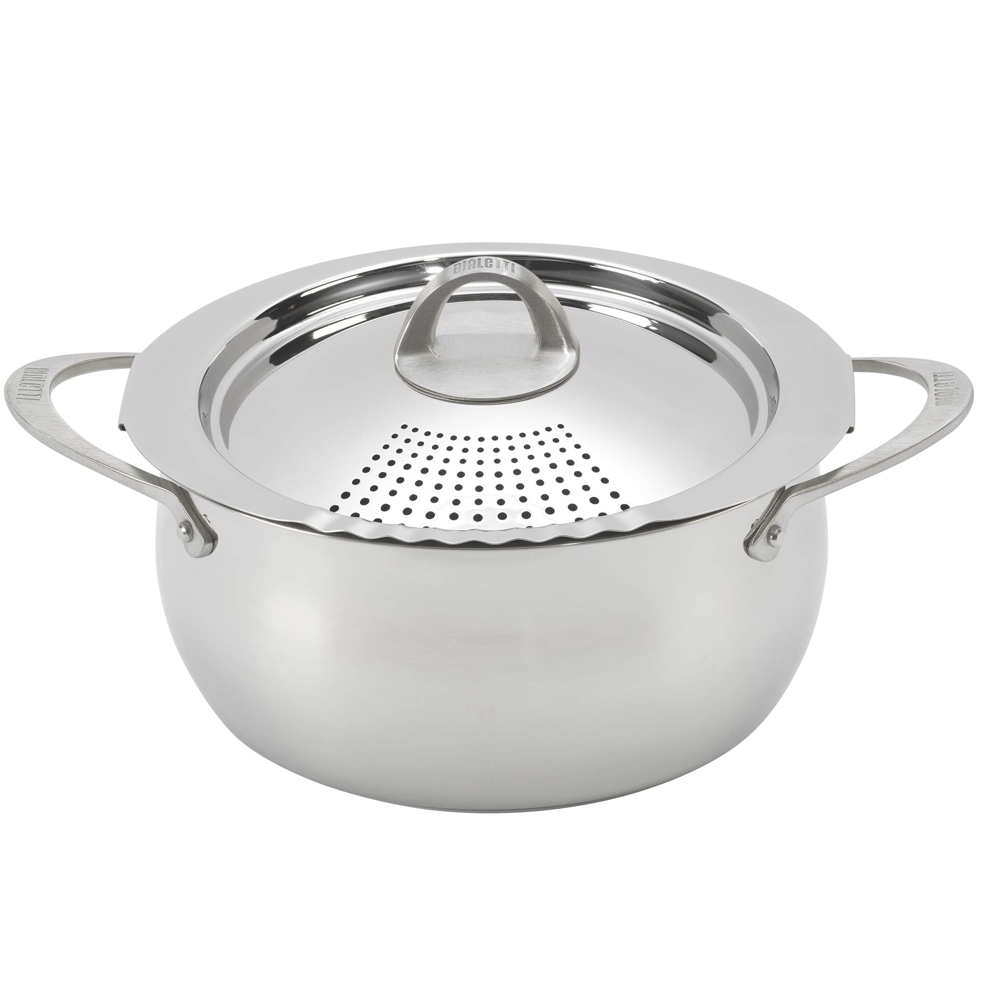 Olla Para Pasta Bialetti De Acero Inoxidable De 6 Litros Con Tapa De Colador Antiadherente - Venta Internacional. $2,286