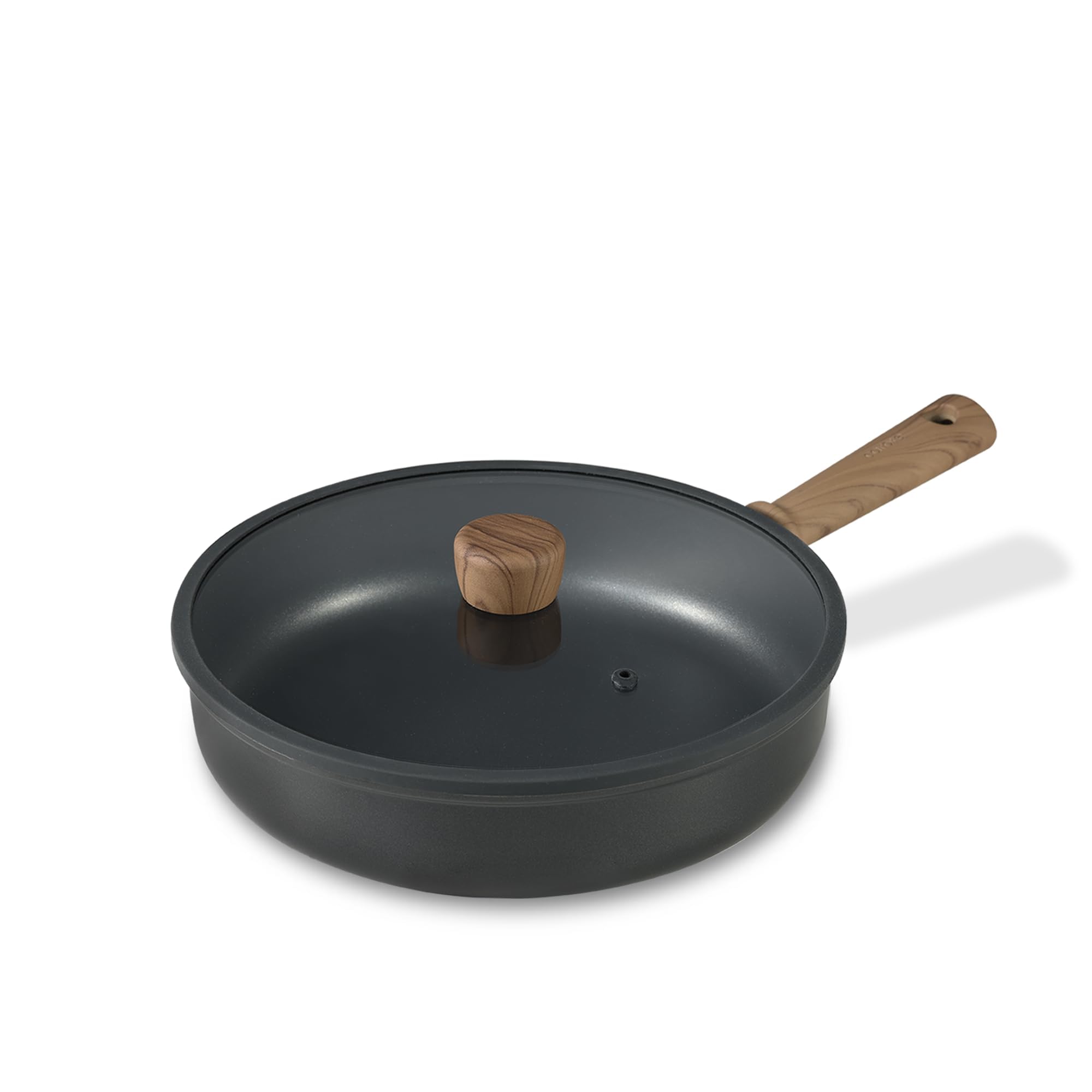 Sartén Carote De Titanio Antiadherente Con Tapa, 24 Cm, Compatible Con Estufa - Venta Internacional.