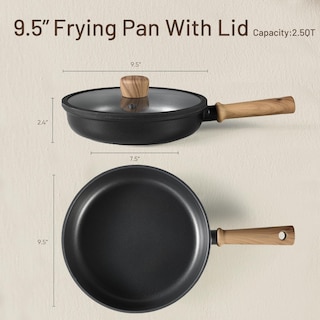 Foto 2 | Sartén Carote De Titanio Antiadherente Con Tapa, 24 Cm, Compatible Con Estufa - Venta Internacional.
