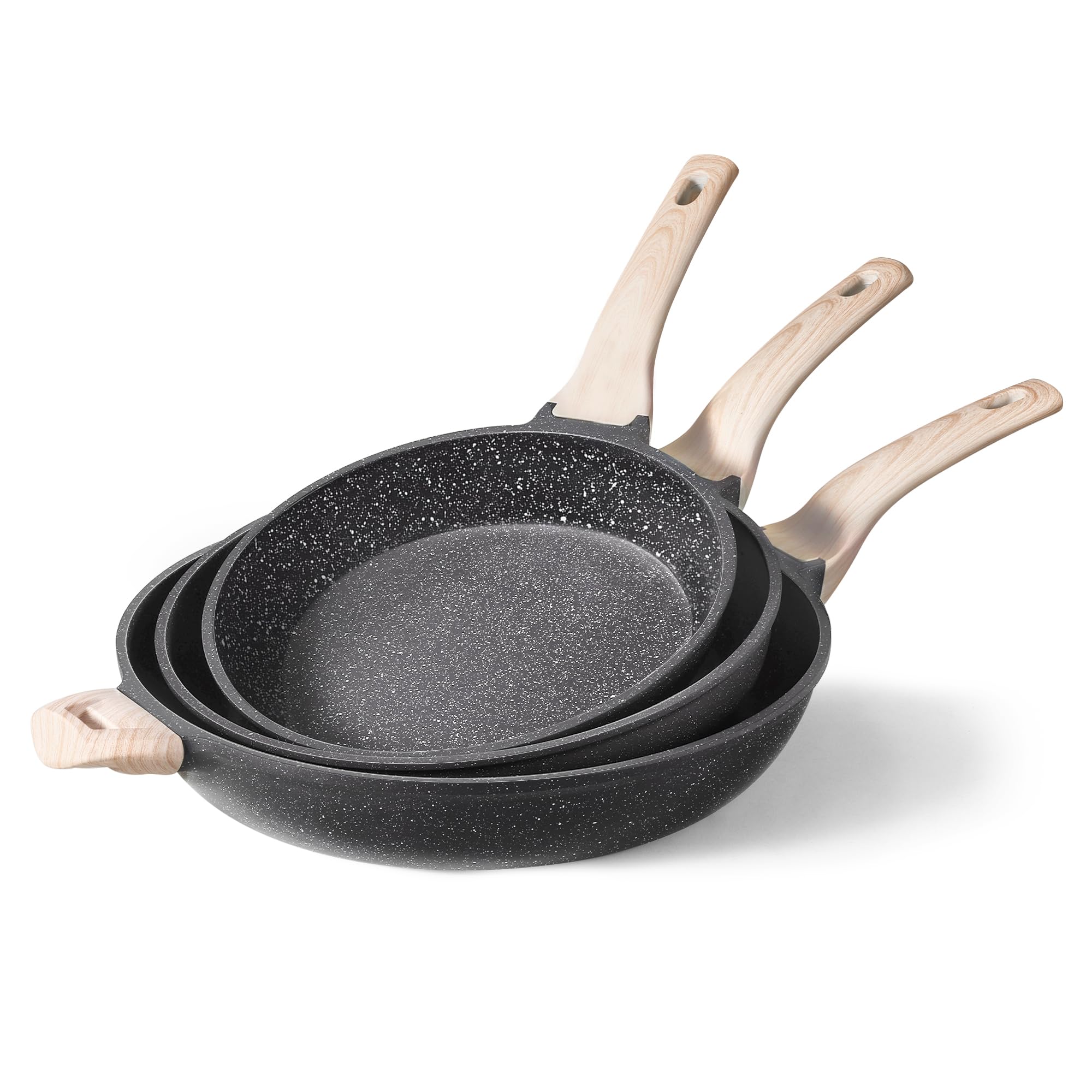 Sartenes Carote, Juego De Utensilios De Cocina Antiadherentes De Granito Con Piedra - Venta Internacional.