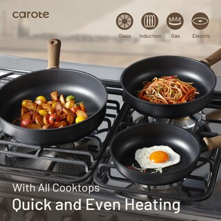 Foto 6 | Sartén Antiadherente de Titanio Carote 20/24/28 cm con Tapa - Venta Internacional