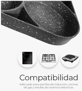 Foto 3 | Sartén Tucson con 4 Espacios Antiadherente 19 cm