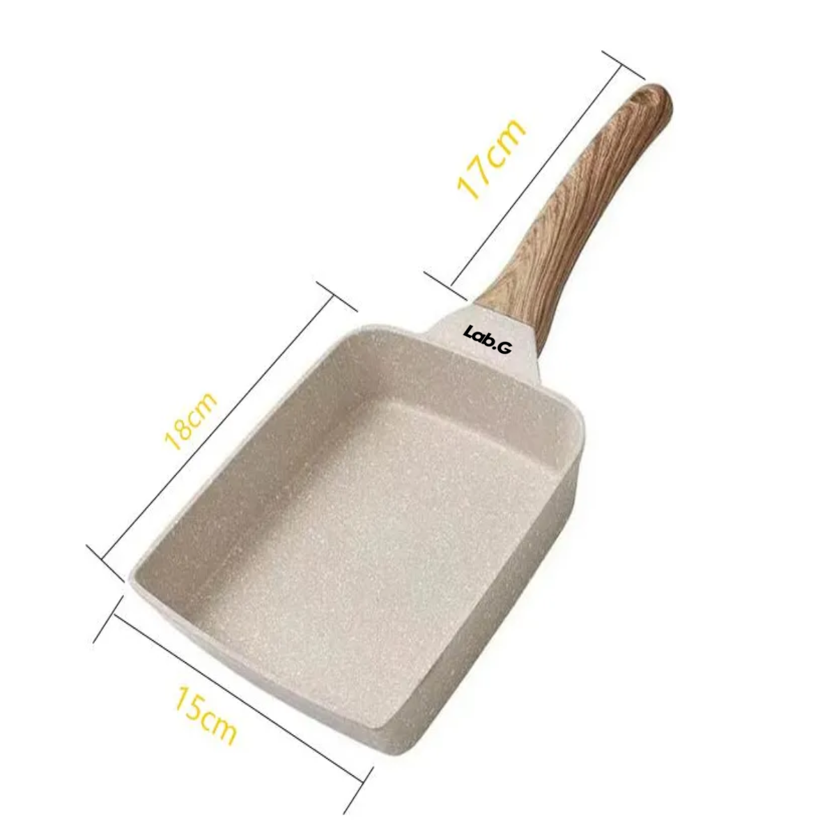 Foto 4 pulgar | Sartén Antiadherente Sartén Grill De Mármol Set Cocina Lab.g Blanco