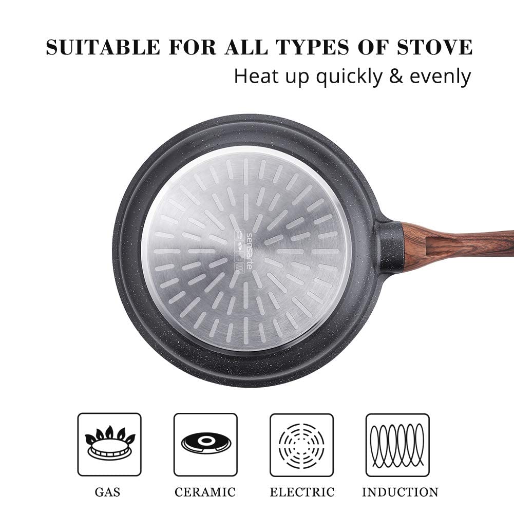 Foto 6 pulgar | Sartén Sensarte Antiadherente De Granito Suizo De 28 Cm - Venta Internacional.
