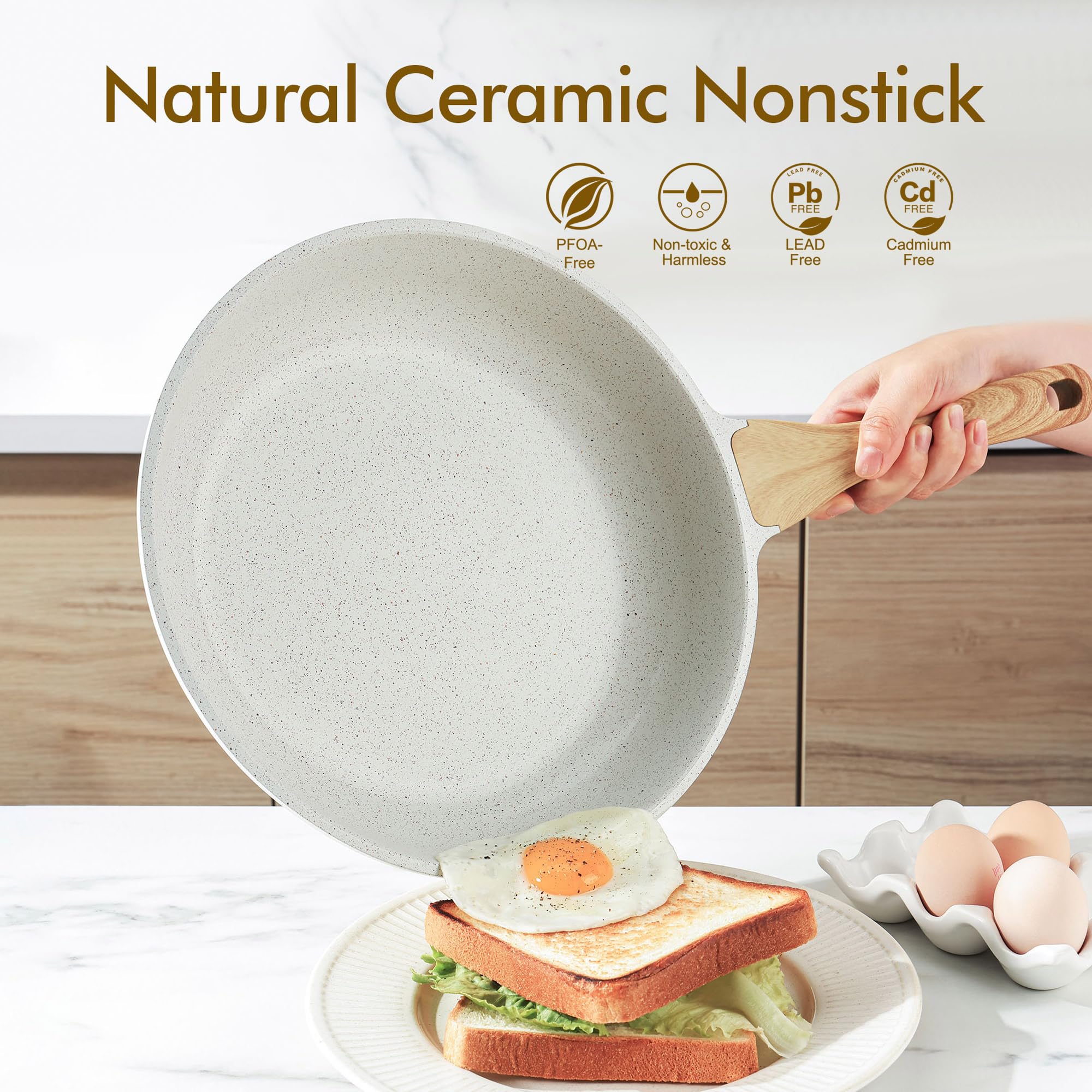 Foto 3 pulgar | Sartén Sensarte de Cerámica Antiadherente de 28 cm - Venta Internacional