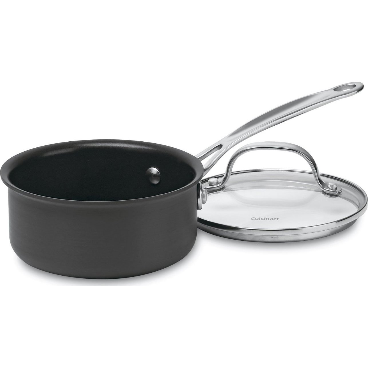 Cacerola Cuisinart Chef's Classic, Antiadherente, Anodizada Dura, 1 Litro - Venta Internacional.