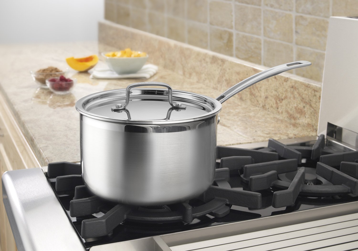 Foto 3 pulgar | Cacerola Cuisinart Multiclad Pro De Triple Capa, Acero Inoxidable, 4 Litros - Venta Internacional.