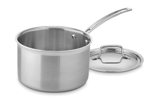 Foto 4 pulgar | Cacerola Cuisinart Multiclad Pro De Triple Capa, Acero Inoxidable, 4 Litros - Venta Internacional.