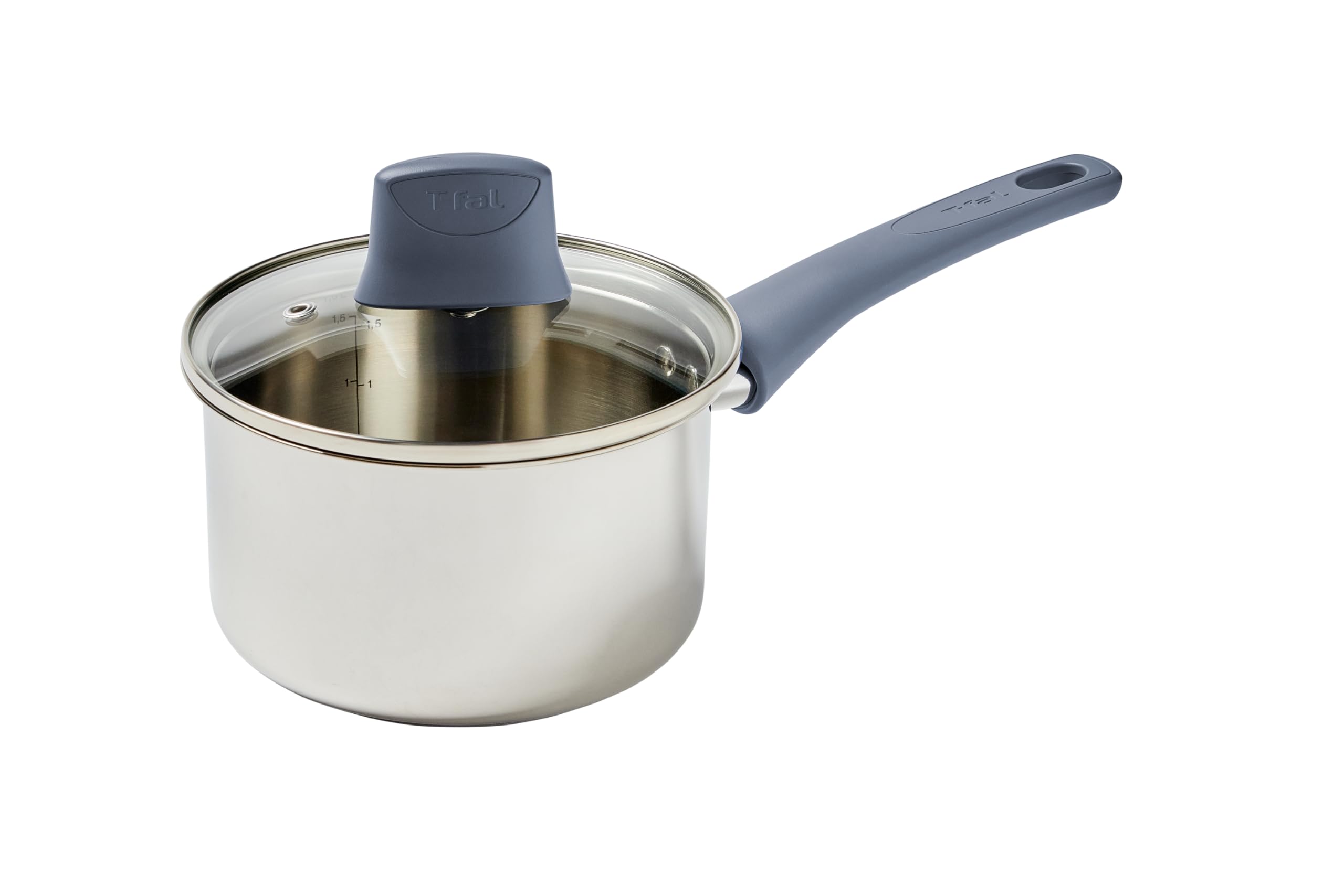 Sartén T-fal Essentials De Acero Inoxidable De 3,2 L Con Tapa Plateada - Venta Internacional.