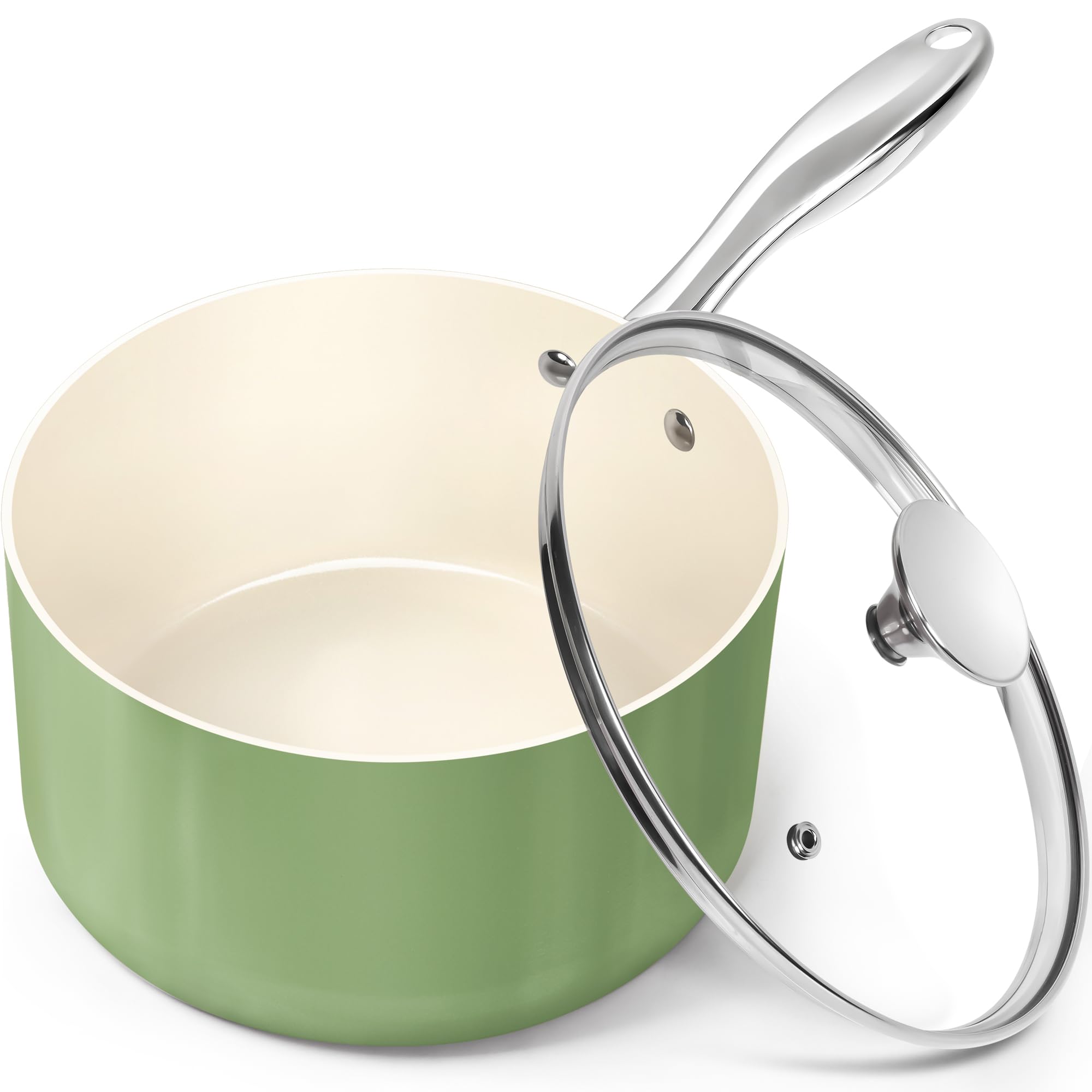 Cacerola Michelangelo Verde 3 Litros con Tapa - Venta Internacional