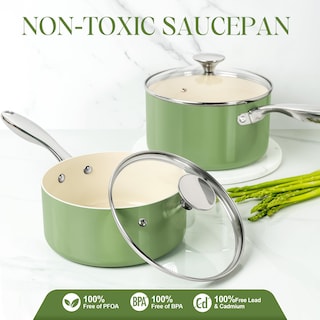 Foto 2 | Cacerola Michelangelo Verde 3 Litros con Tapa - Venta Internacional