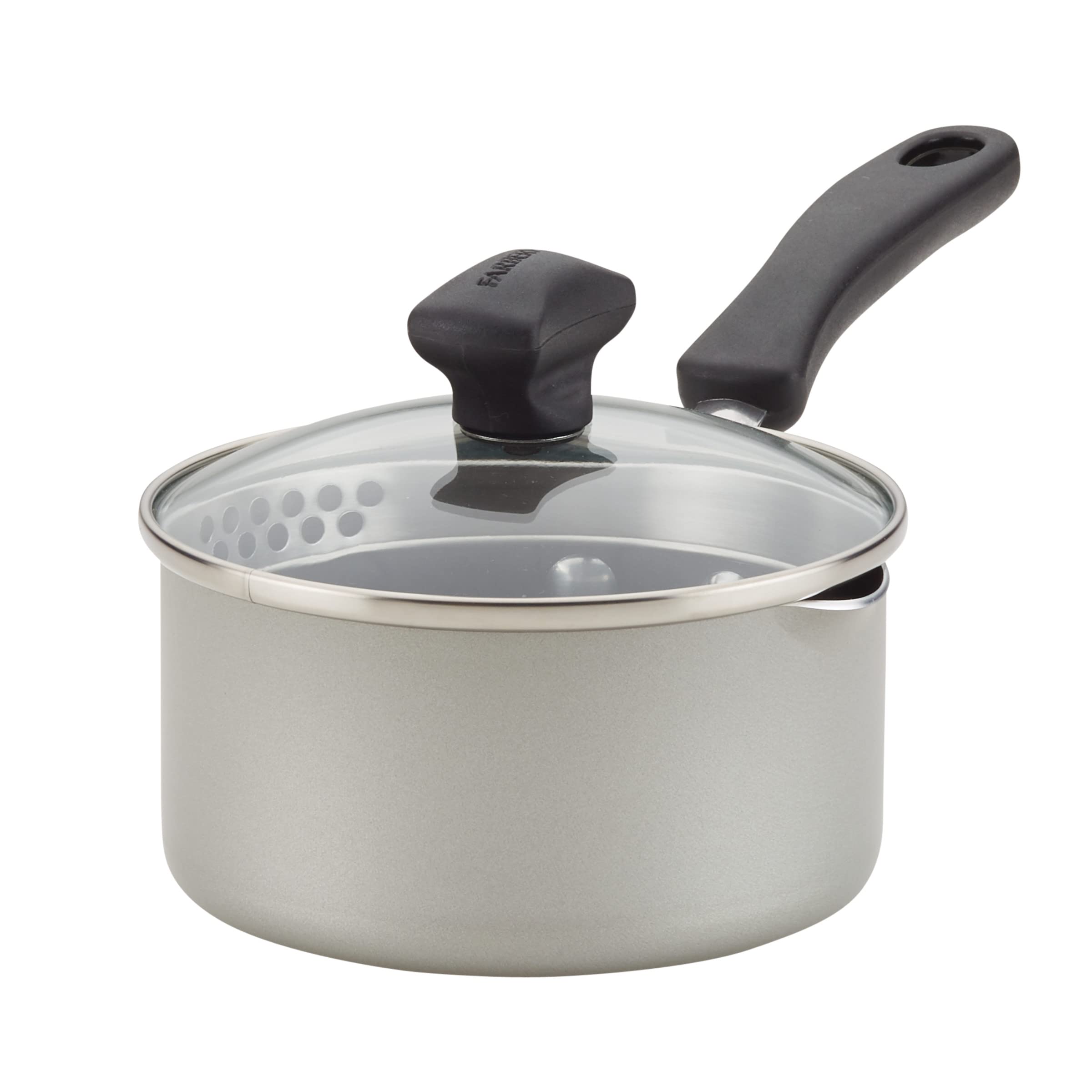 Cacerola Farberware Cookstart Diamondmax, Antiadherente, 1 Litro, Color Plateado - Venta Internacional.