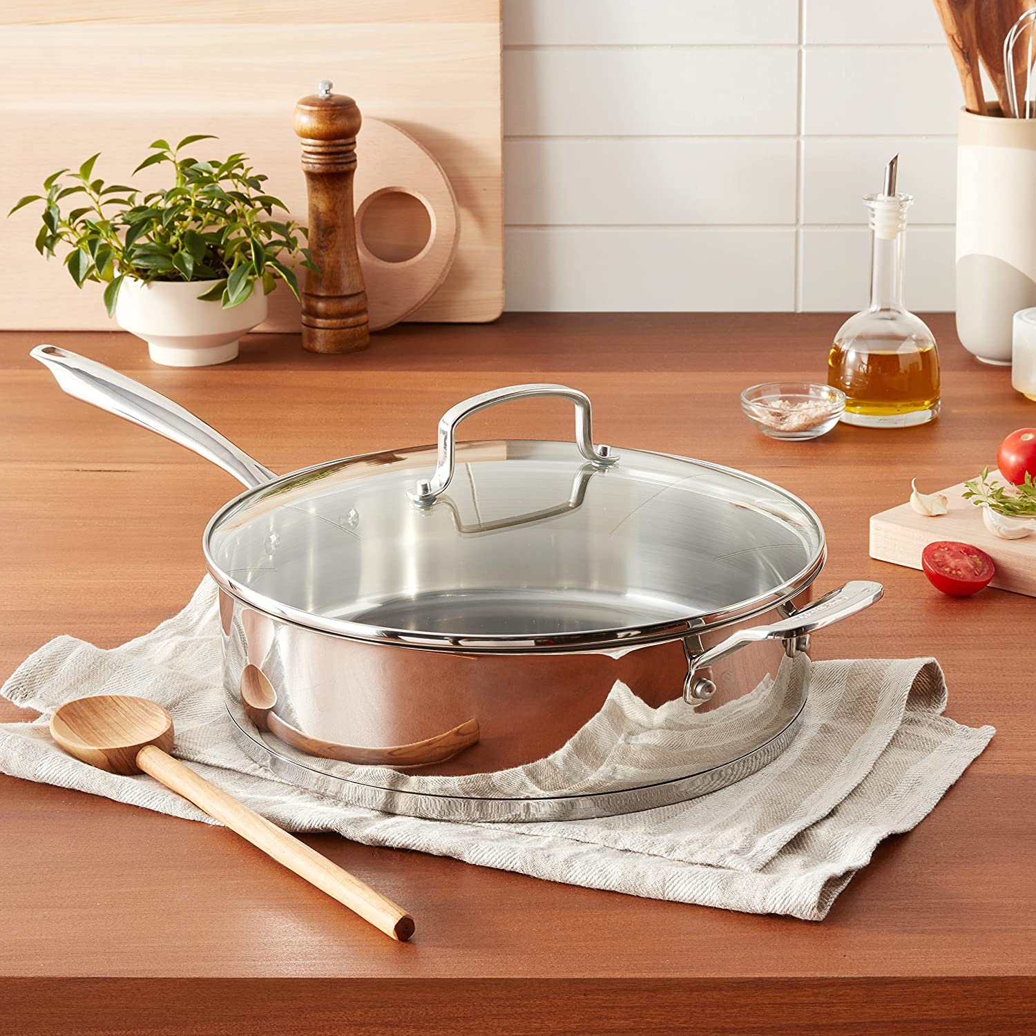 Foto 3 pulgar | Sartén Cuisinart Professional de Acero Inoxidable 6 L con Tapa - Venta Internacional