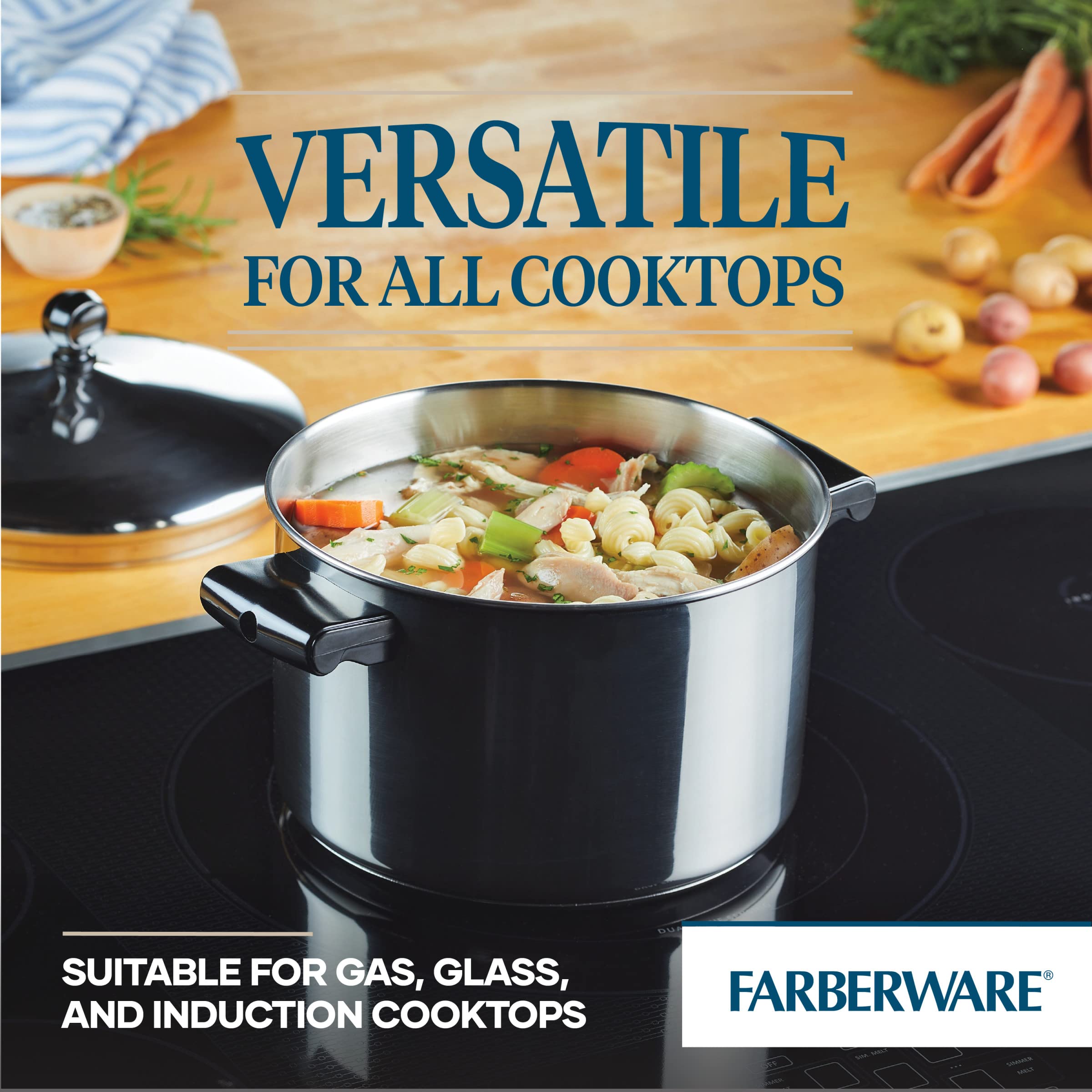 Foto 4 pulgar | Cacerola Farberware Classic De Acero Inoxidable De 4 Litros Con Tapa - Venta Internacional.