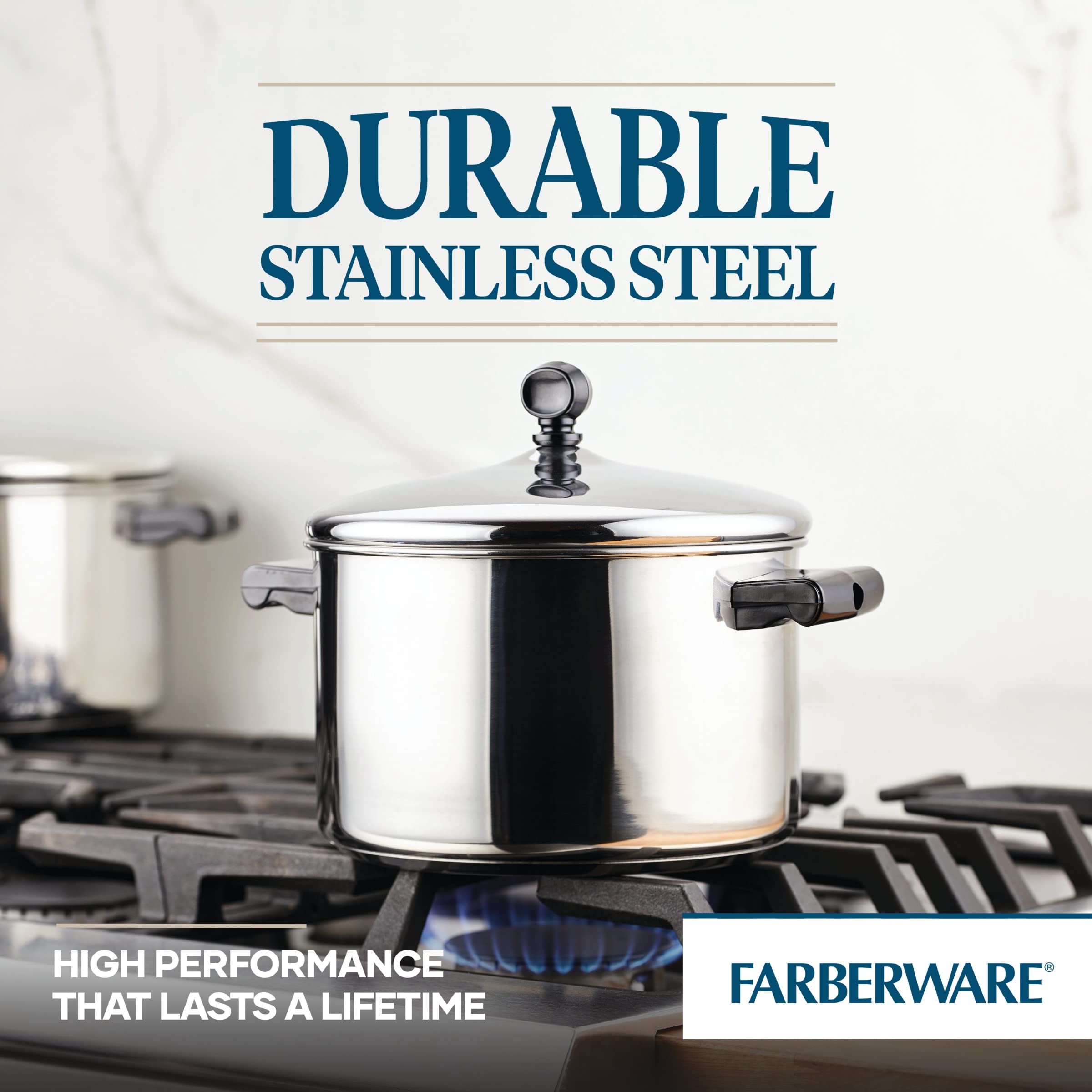 Foto 5 pulgar | Cacerola Farberware Classic De Acero Inoxidable De 4 Litros Con Tapa - Venta Internacional.