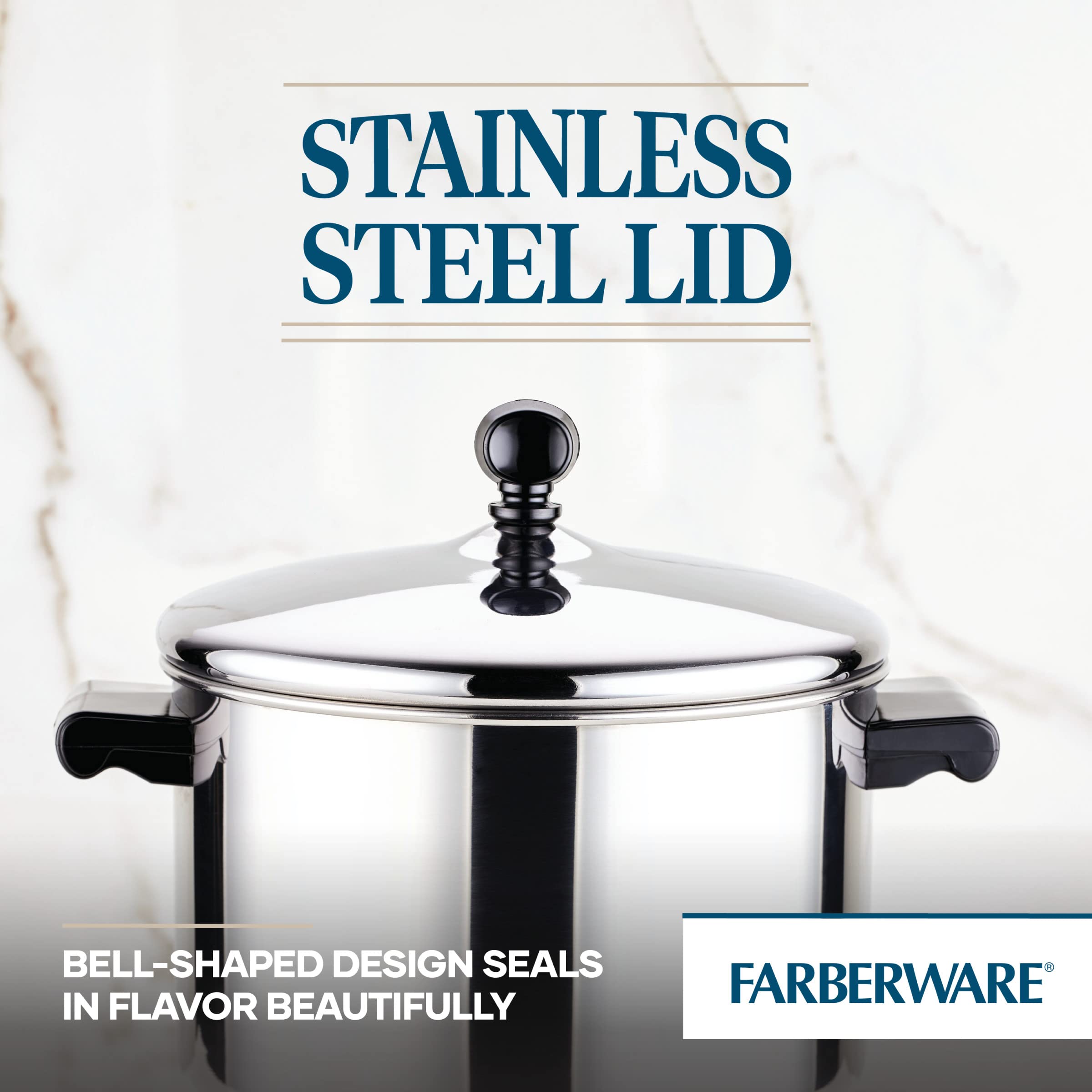 Foto 6 | Cacerola Farberware Classic De Acero Inoxidable De 4 Litros Con Tapa - Venta Internacional.