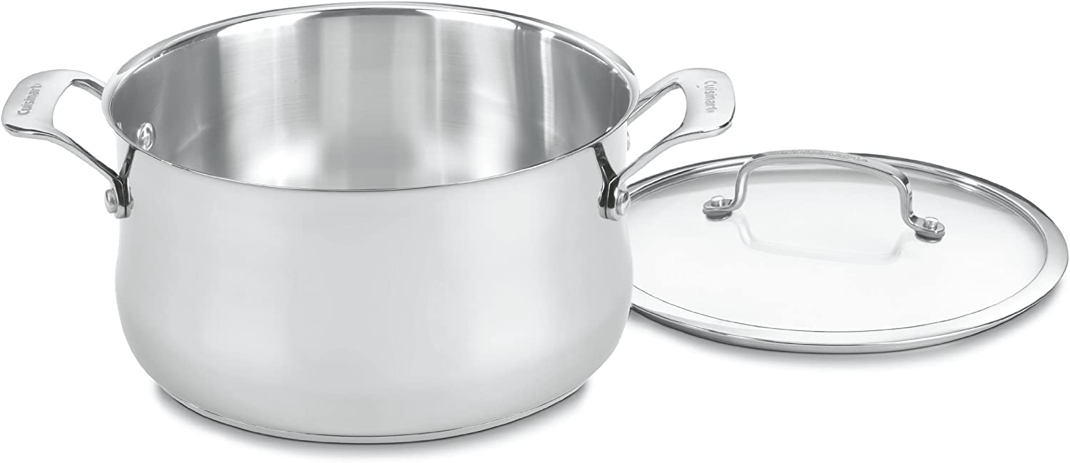 Foto 2 pulgar | Cacerola Cuisinart Contour Acero Inoxidable 6 L con Tapa de Vidrio - Venta Internacional