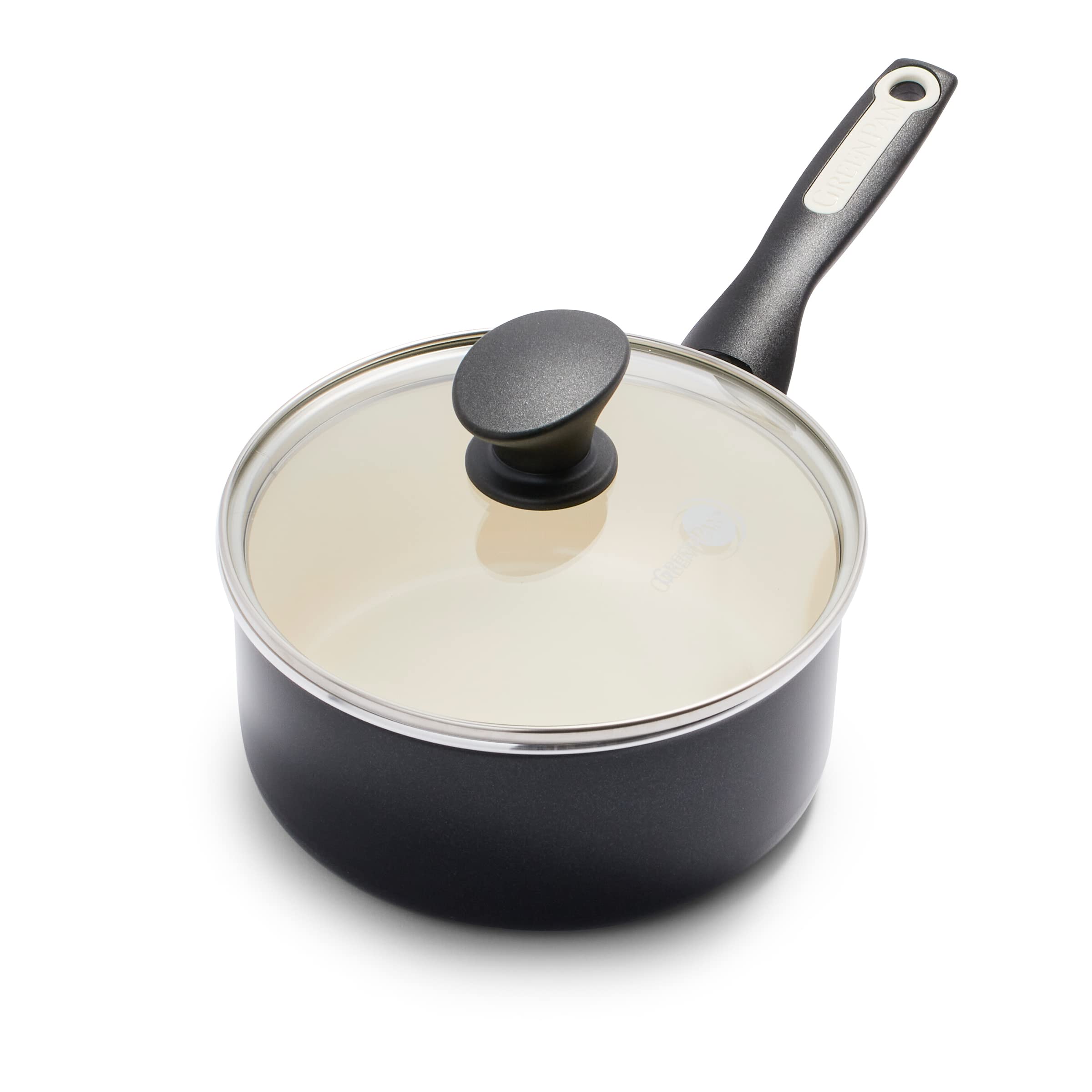 Foto 1 | Cacerola Greenpan Rio Healthy De Cerámica Antiadherente, 2 Litros, Negra - Venta Internacional.