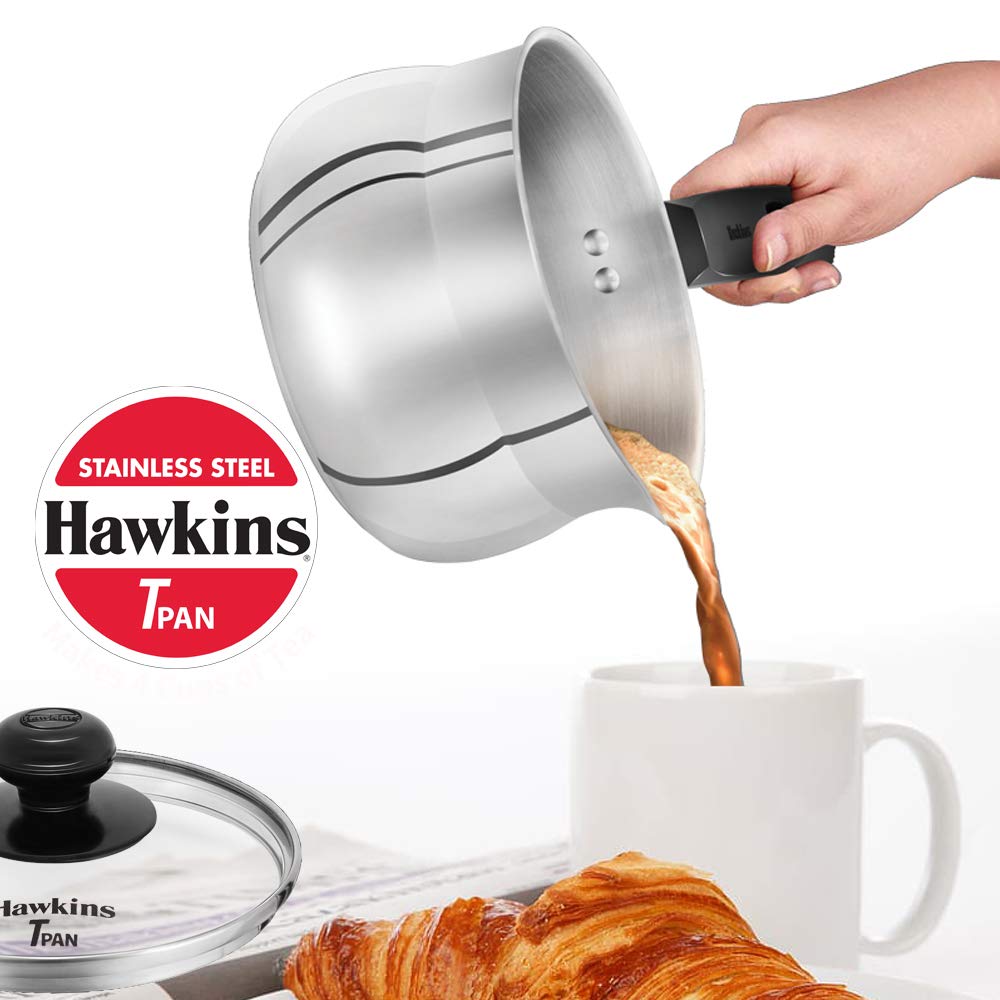 Foto 5 pulgar | Sartén Hawkins De Acero Inoxidable De 1 5 L Con Tapa De Cristal - Venta Internacional.