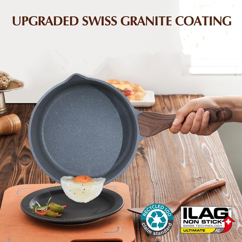 Foto 5 pulgar | Sartén Sensarte Antiadherente De 3.0 L Con Tapa Con Revestimiento De Granito Suizo - Venta Internacional.