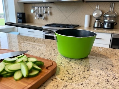 Foto 3 | Cazo Antiadherente De Aluminio Para Porciones Pequeñas Verde