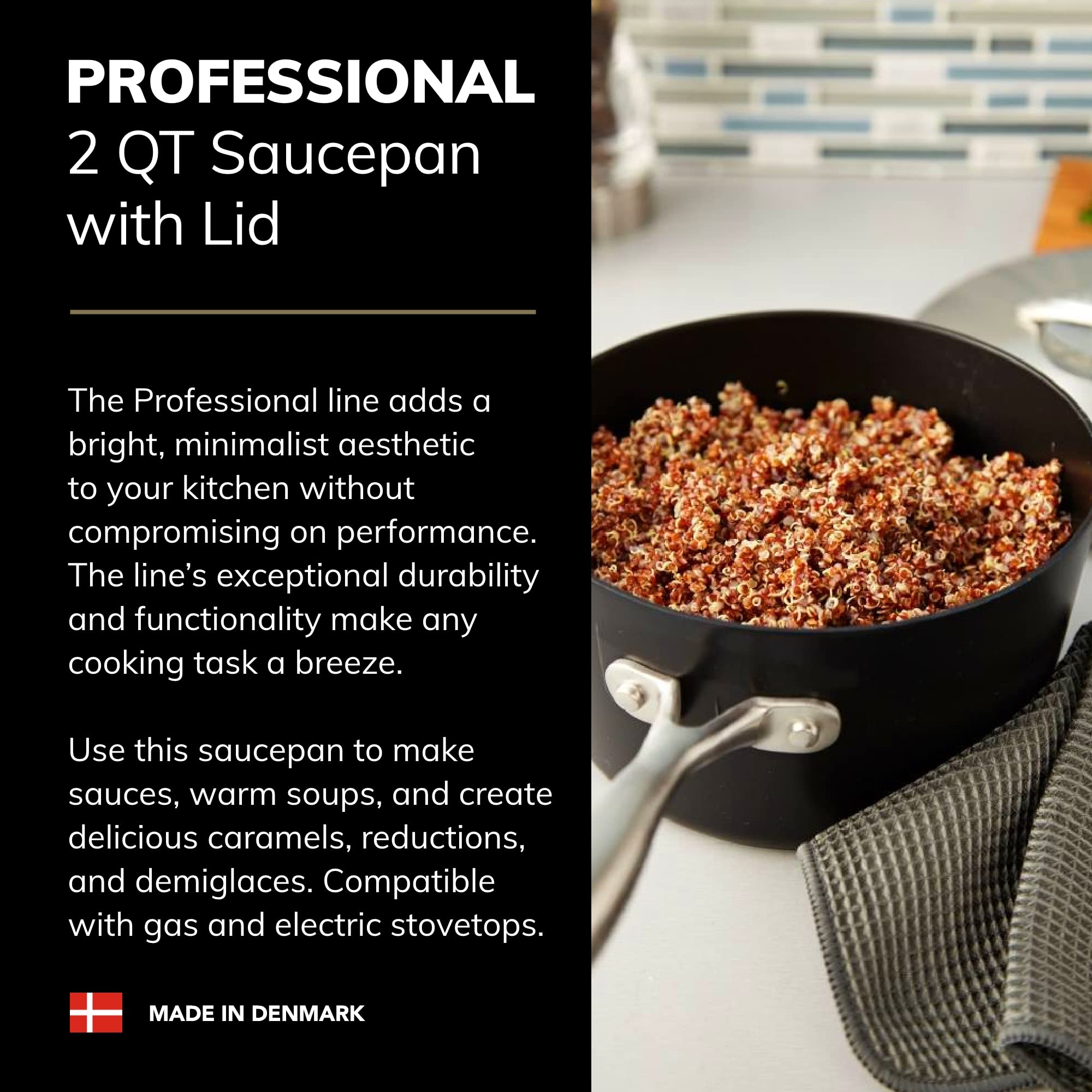 Foto 2 | Cacerola Scanpan Professional De 2 Litros Y 2 Cuartos De Galón Con Tapa Antiadherente - Venta Internacional.