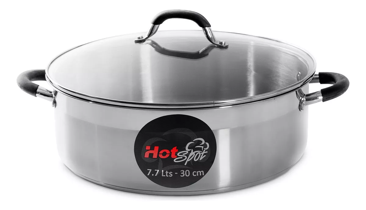 Foto 1 | Olla De Acero Inoxidable Con Tapa Hot Spot 34cm 11.7 Litros Color Plateado
