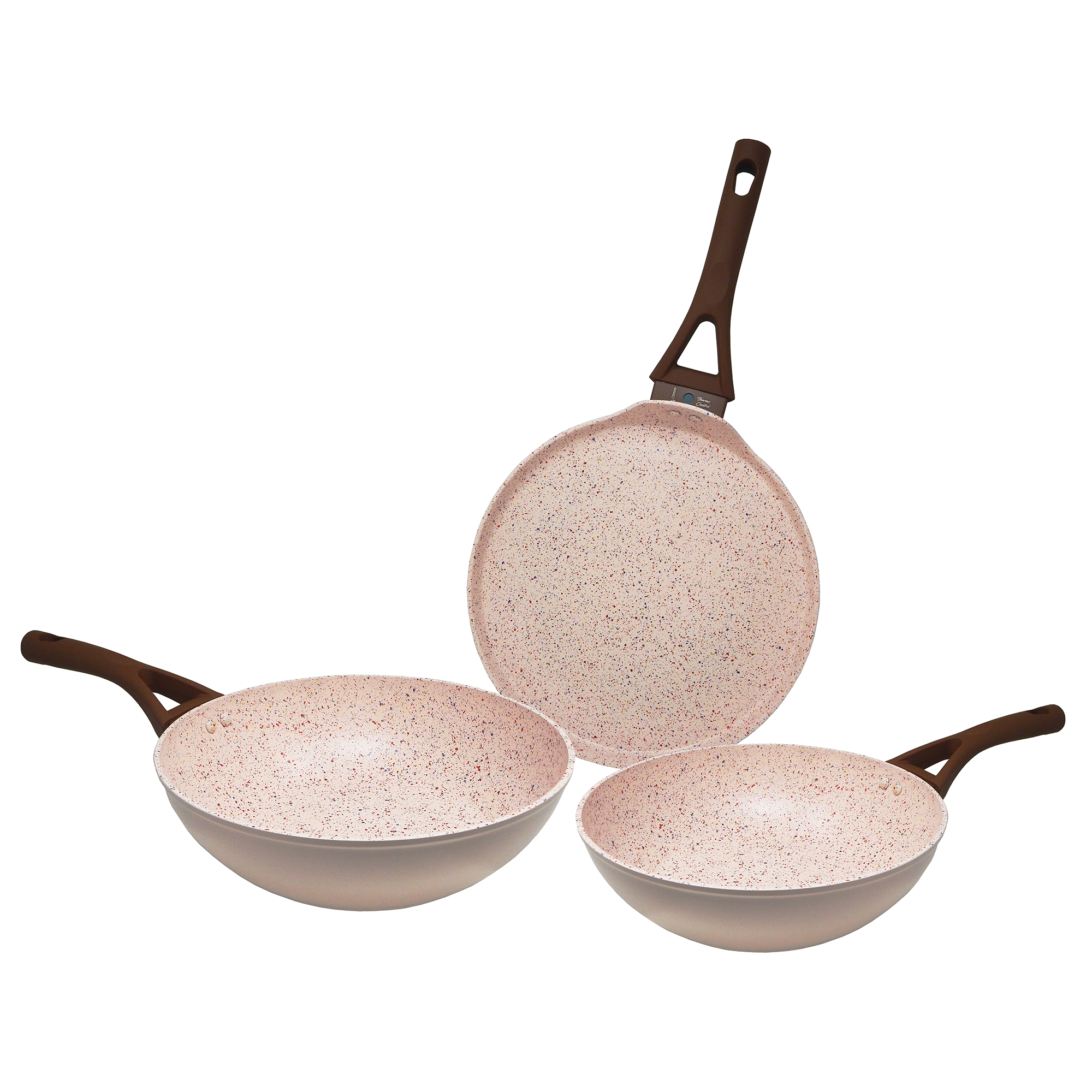 Foto 1 | Set de 2 Woks y Comal Alfa de Aluminio Rosa