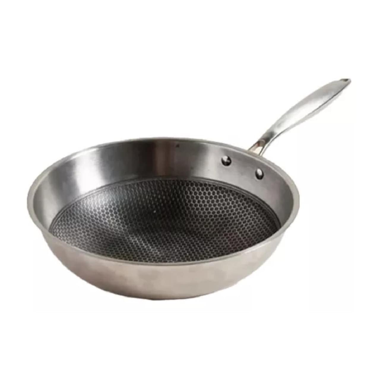 Wok Hudson Acero Inoxidable 30cm Espesor 2mm Antiadherente $969