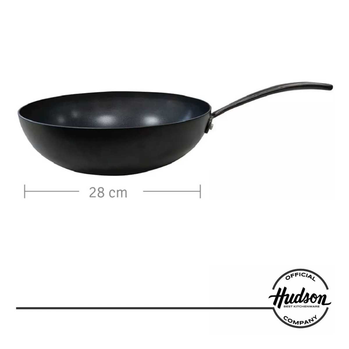 Foto 3 pulgar | Wok Aluminio Negro 2.5m Espesor 28 Cm Hudson Antihaderente