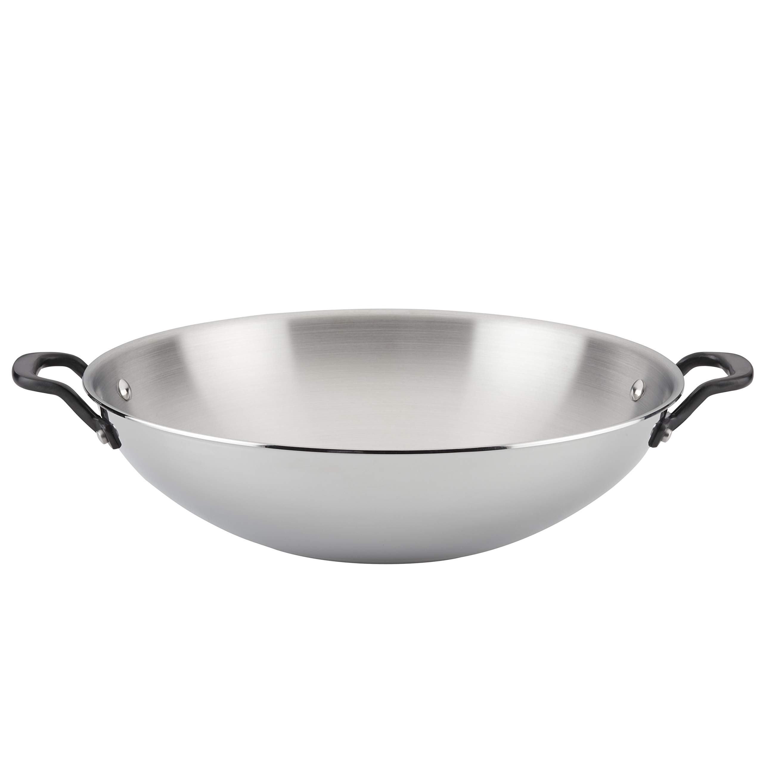 Foto 2 pulgar | Wok Kitchenaid De Acero Inoxidable Pulido, 5 Capas, 38 Cm - Venta Internacional.