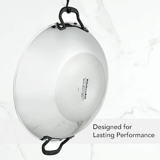 Foto 5 | Wok Kitchenaid De Acero Inoxidable Pulido, 5 Capas, 38 Cm - Venta Internacional.