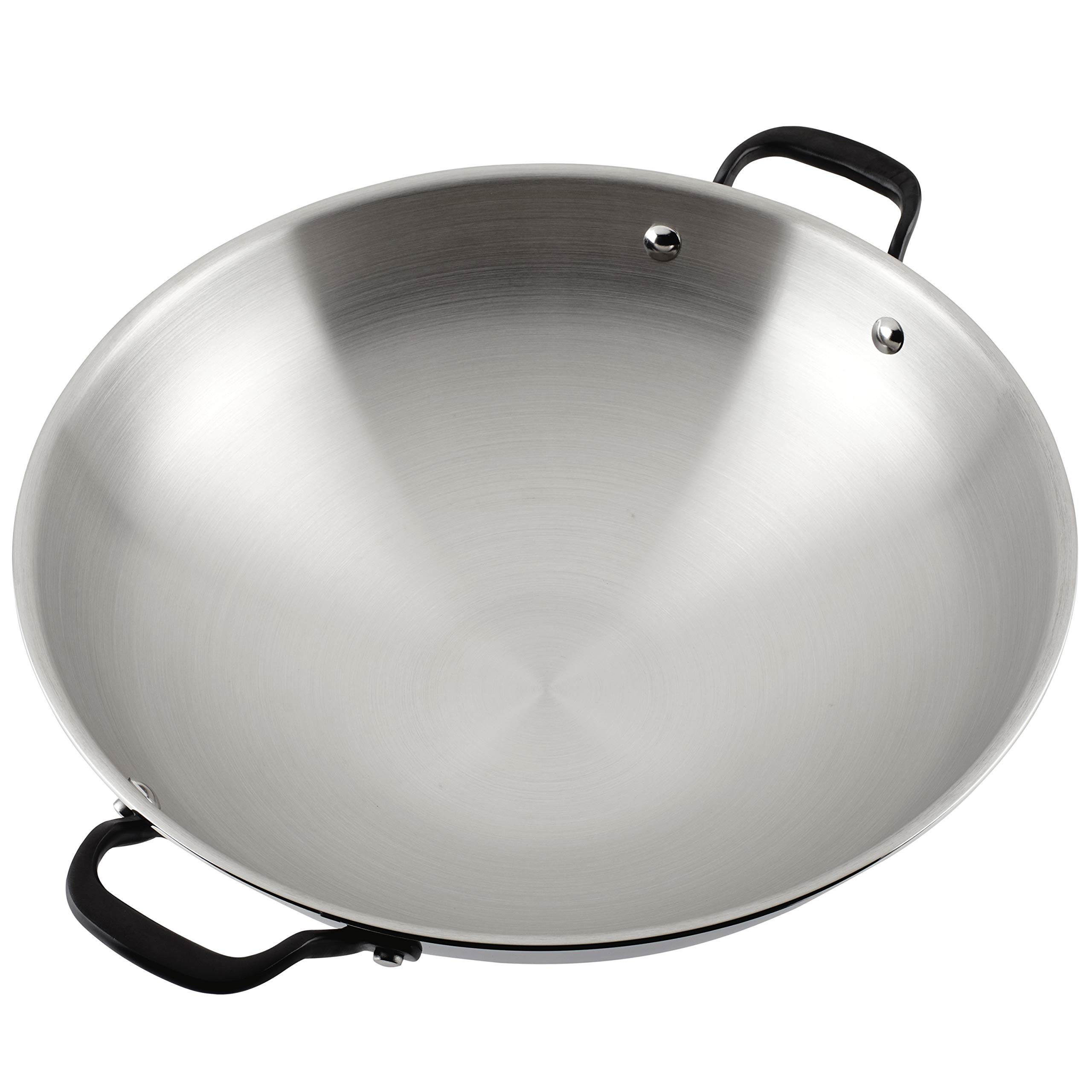 Foto 7 | Wok Kitchenaid De Acero Inoxidable Pulido, 5 Capas, 38 Cm - Venta Internacional.