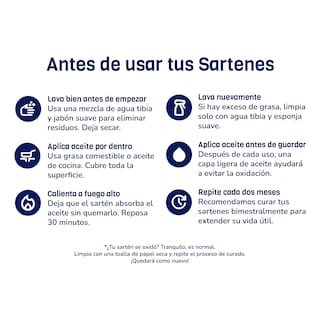 Foto 7 | Set 3 Sartenes Naesi Hierro Forjado Resistente