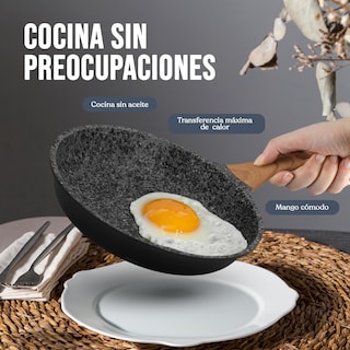 Foto 6 | Sartén Kochstelle con Revestimiento Antiadherente 10 cm Negro - Venta Internacional