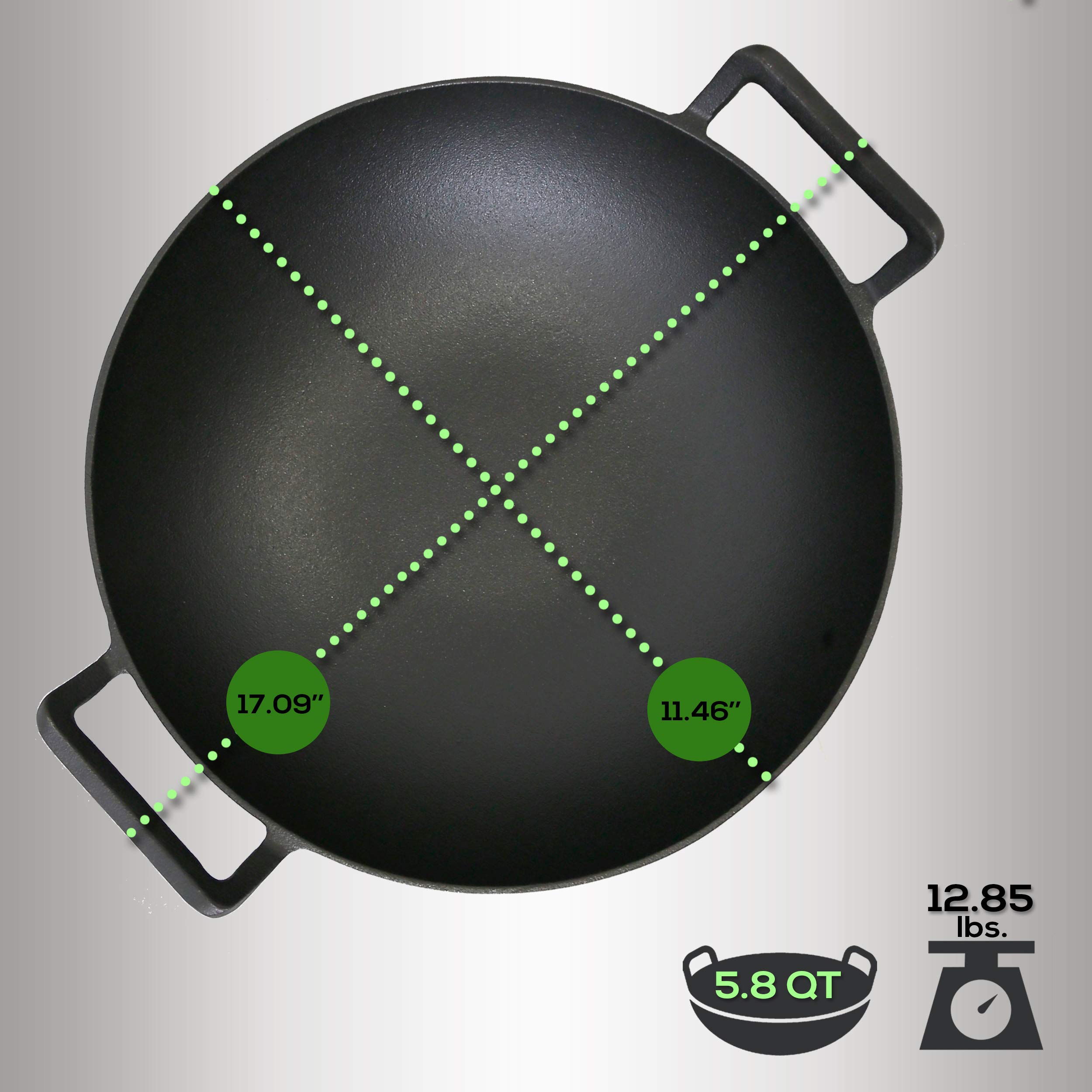 Foto 5 | Wok Nutrichef De Hierro con Tapa-Venta Internacional