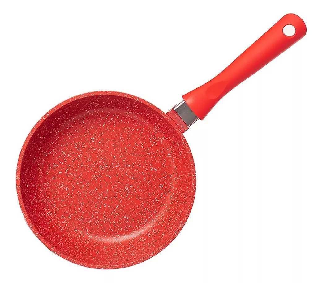 Sartén Antiadherente Marmoleado 24 cm Aluminio Hot Spot Rojo