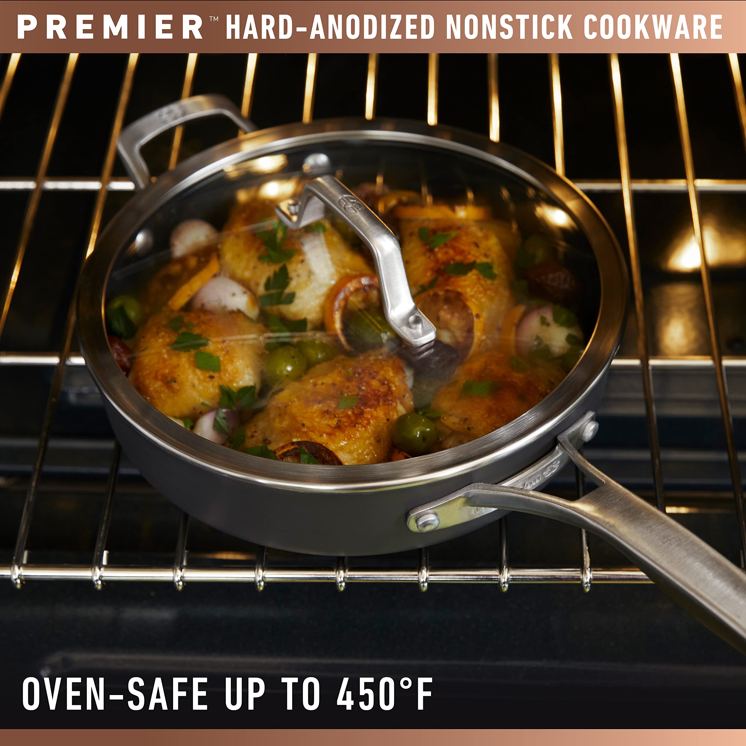 Foto 5 | Juego De Utensilios De Cocina Calphalon Premier, Antiadherentes Anodizados Duros, 11 Piezas - Venta Internacional.